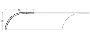 2D View image of Plaster Crown Moulding- DC508-843