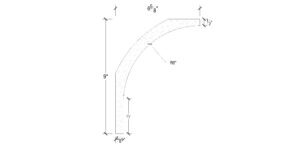 Side View of Plaster Cove Moulding – DC509-121B Side View image of Plaster Cove Moulding – DC509-121B