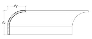 2D View of Plaster Cove Moulding – DC509-270 2D View image of Plaster Cove Moulding – DC509-270