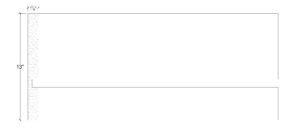 2D View of Plaster Panel Moulding – DC413-880 2D View image of Plaster Panel Moulding – DC413-880