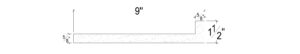 Side View image of Plaster Cove Lighting Moulding – DC501-284X
