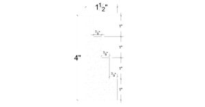 Side View image of Plaster Panel Moulding – DC404-182C