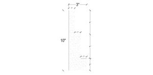 Side View image of Plaster Panel Moulding – DC410-182D