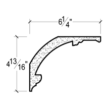 Side View image of Plaster Crown Moulding – DC504-861