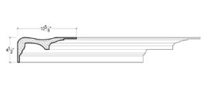 2D View image of Plaster Crown Moulding – DC504-864
