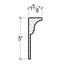 Side View image of Plaster Crown Moulding – DC505-847B