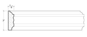 2D View image of Plaster Panel Moulding – DC403-818