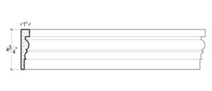 2D View image of Plaster Panel Moulding – DC404-858
