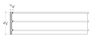 2D View image of Plaster Panel Moulding – DC407-806