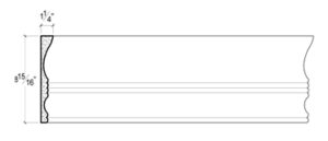 2D View image of Plaster Panel Moulding – DC409-842