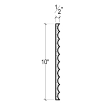 Side View image of Plaster Panel Moulding – DC410-549