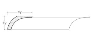 2D View of Plaster Cove Moulding – DC504-270C 2D View image of Plaster Cove Moulding – DC504-270C