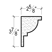 Side View image of Plaster Crown Moulding – DC504-578