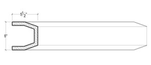 2D View image of Plaster Panel Moulding – DC705-500