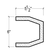 Side View image of Plaster Panel Moulding – DC705-500