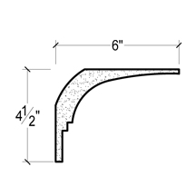 Side View image of Plaster Crown Moulding – DC504-464